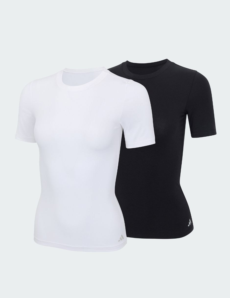 Set playera manga corta cuello redondo para mujer