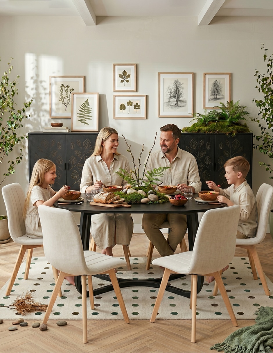 Juego de sillas 2 piezas de comedor Home Make de madera