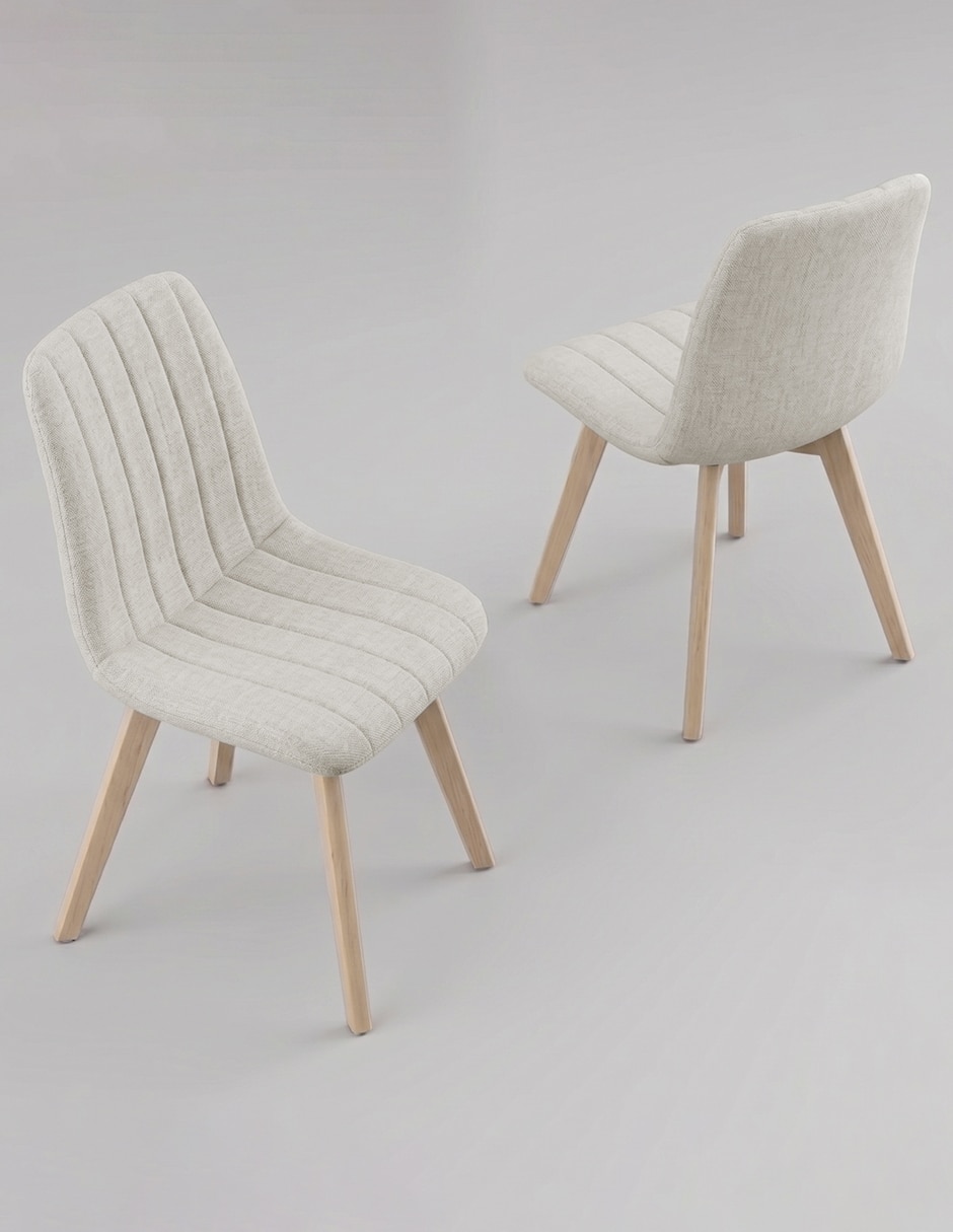 Juego de sillas 2 piezas de comedor de madera