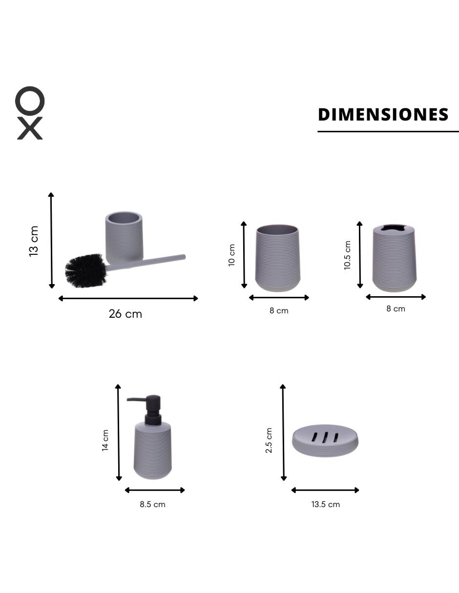 Juego de accesorios para baño 5 piezas 2