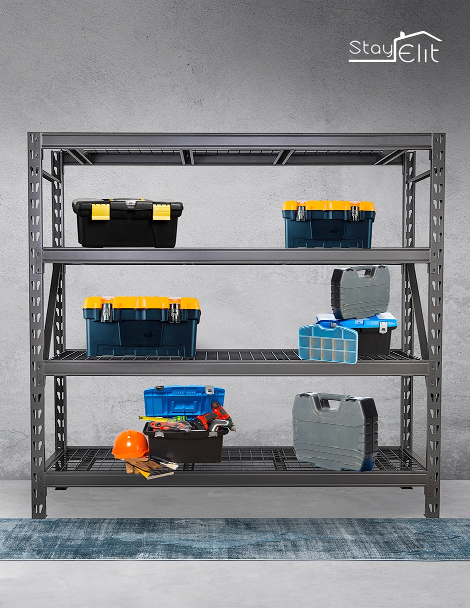 Rack de pared 4 compartimentos Stay Elit industrias y oficinas