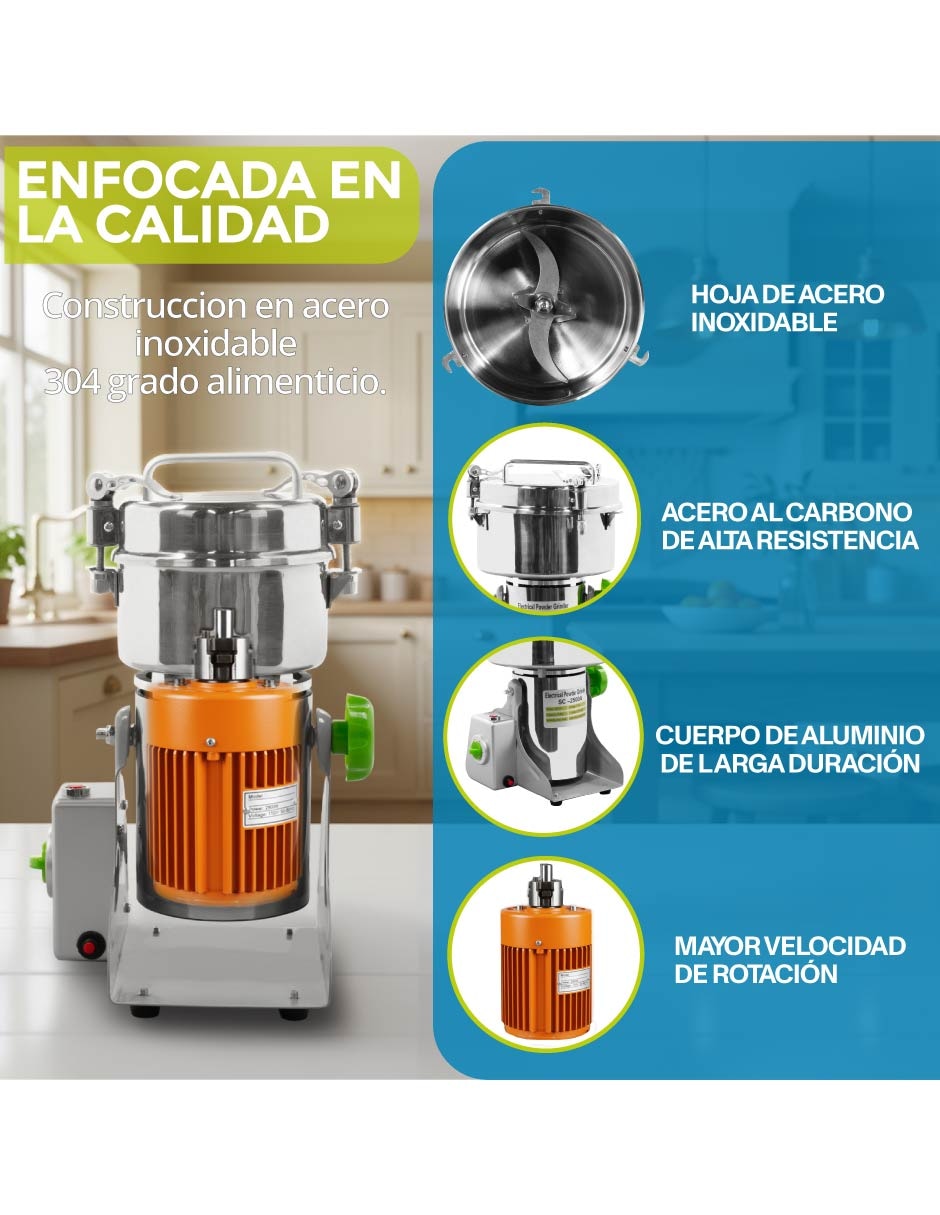 Molino eléctrico Onof tornix de acero inoxidable