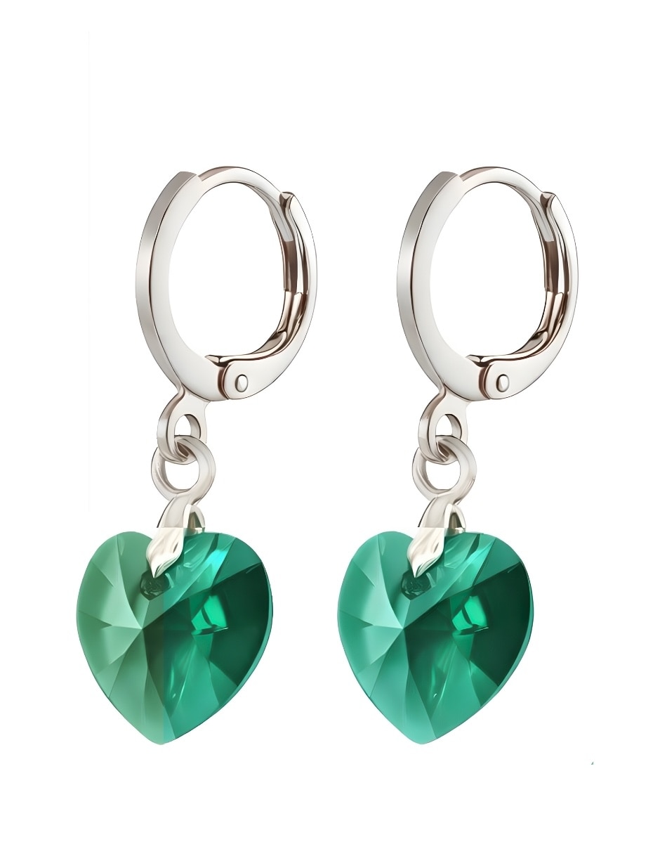 Aretes y collar de Corazón Élan de plata 3