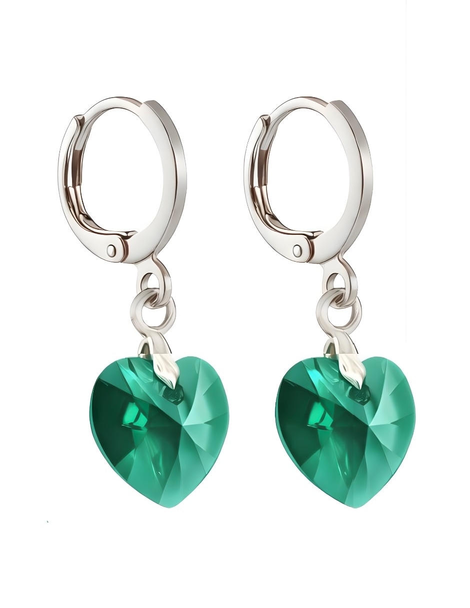 Aretes y collar de Corazón Élan de plata 4