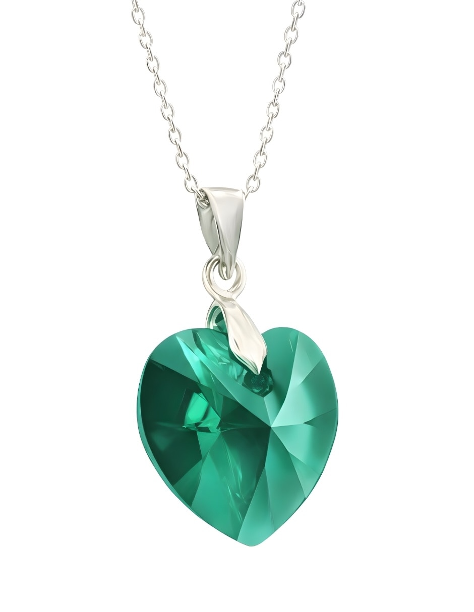 Aretes y collar de Corazón Élan de plata 5