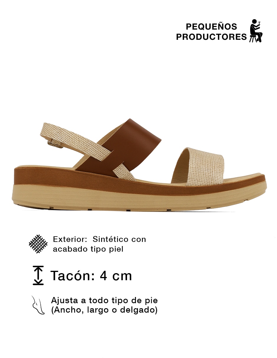 Sandalia Rbcollection para mujer