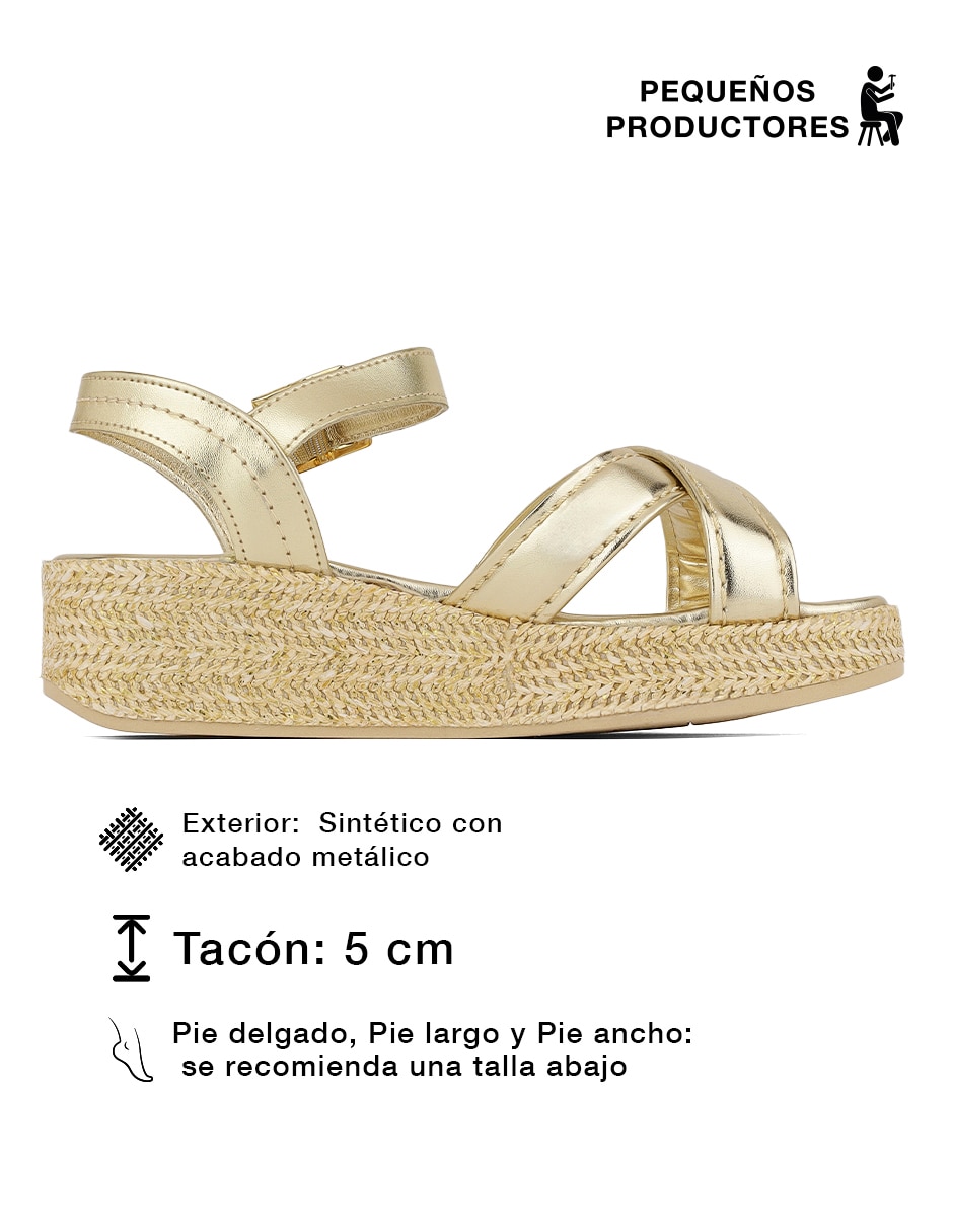 Sandalia Rbcollection para mujer