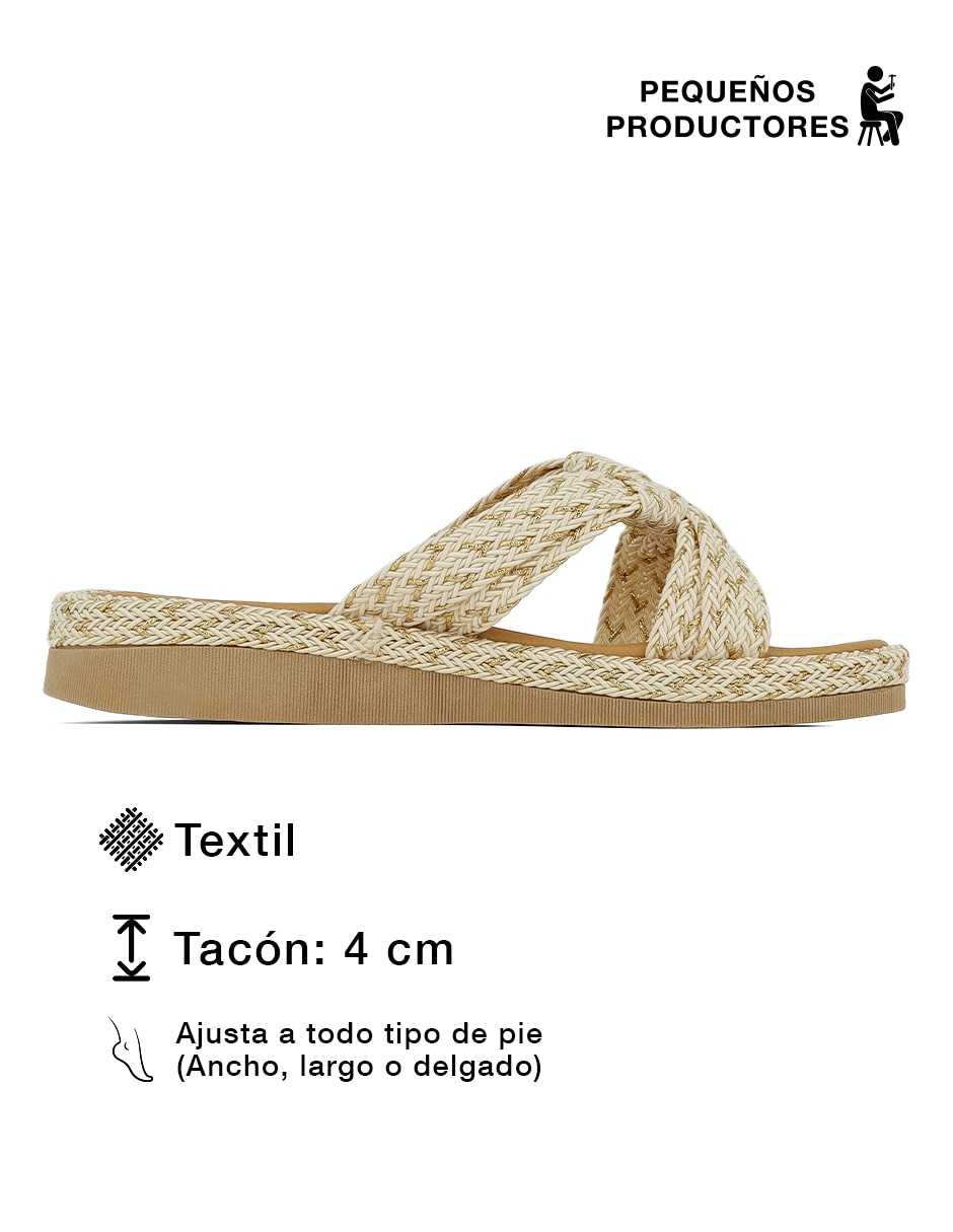 Sandalia Rbcollection para mujer