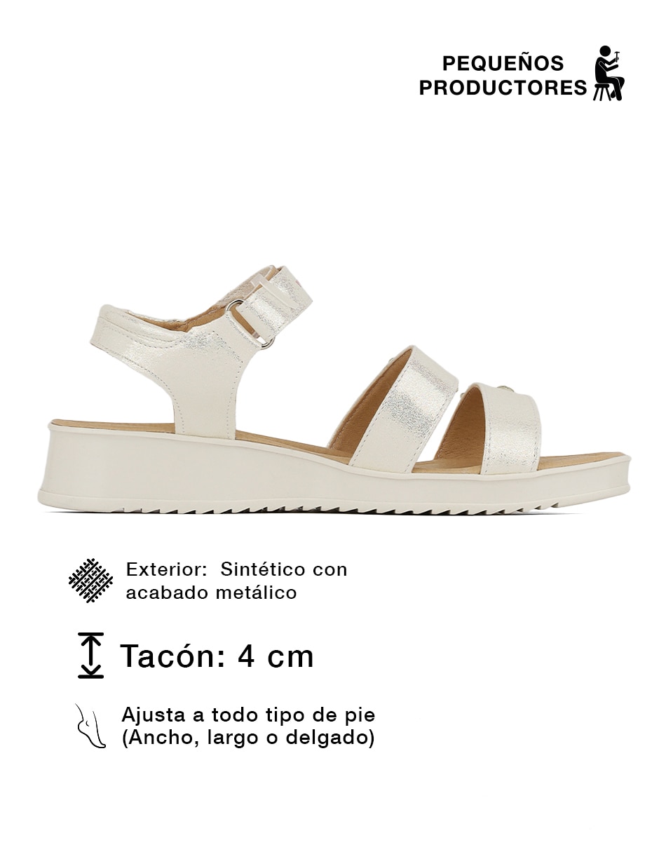 Sandalia Rbcollection para mujer