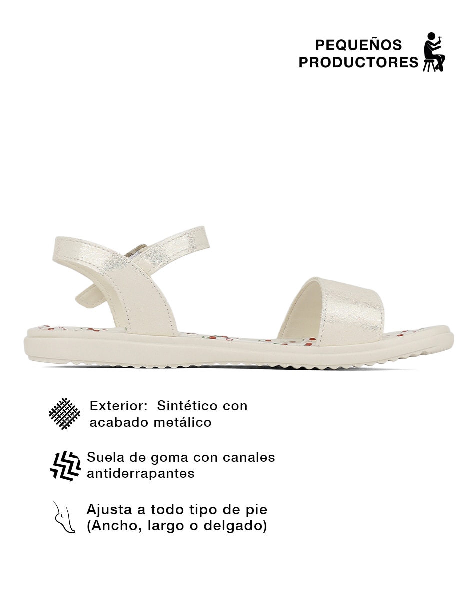 Sandalia Rbcollection para mujer