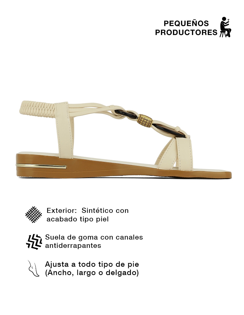 Sandalia Rbcollection para mujer
