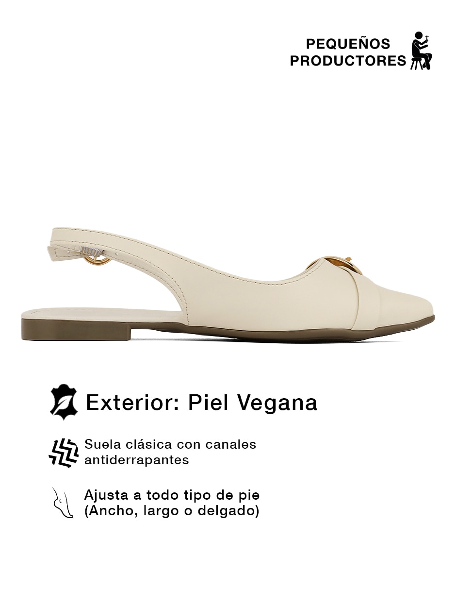 Balerina Rbcollection Pequeños productores de piel vegana para mujer