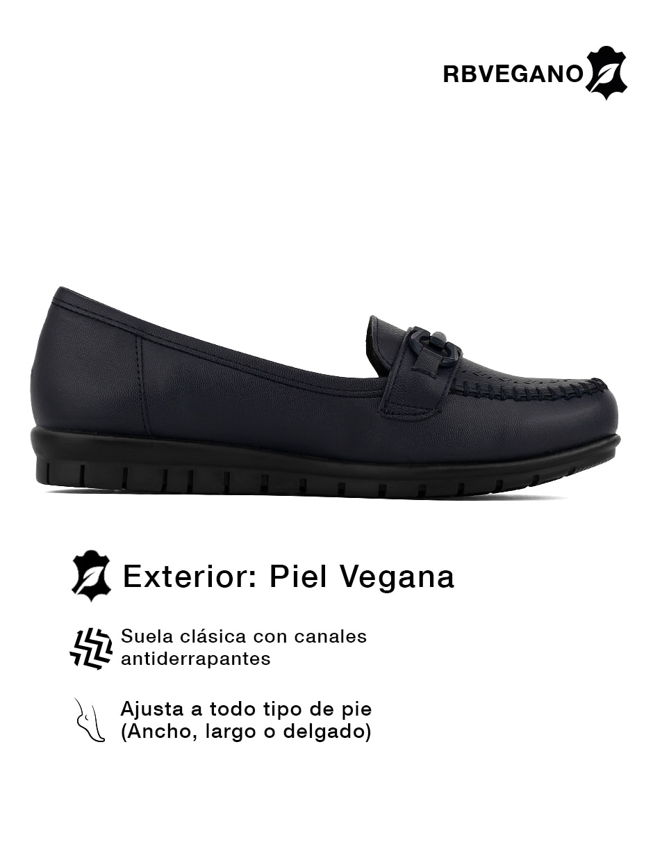 Mocasín Rbcollection Rbvegano de piel vegana para mujer