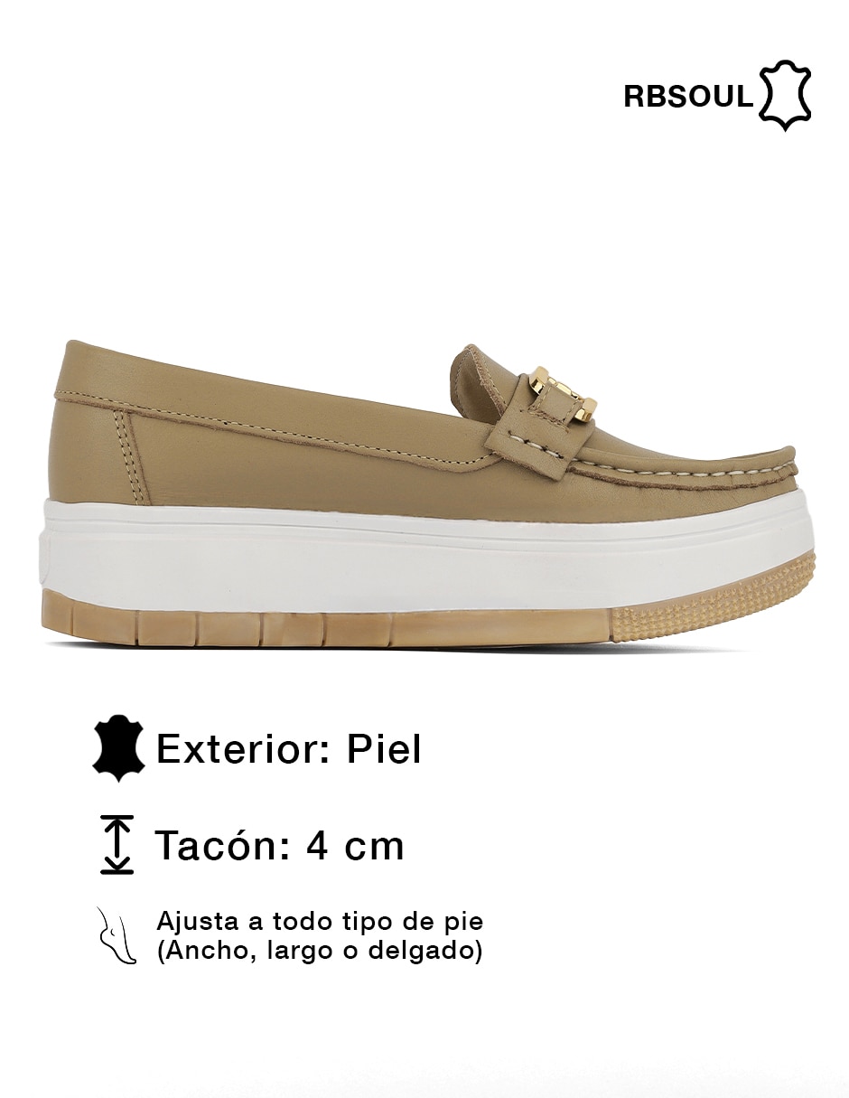 Mocasín Rbsoul de piel para mujer 3