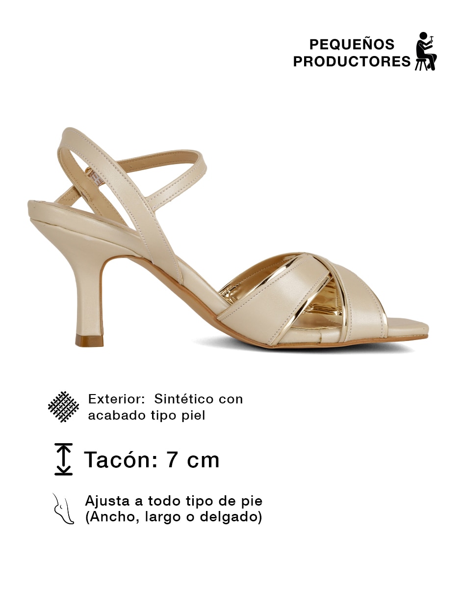 Sandalia Rbcollection para mujer