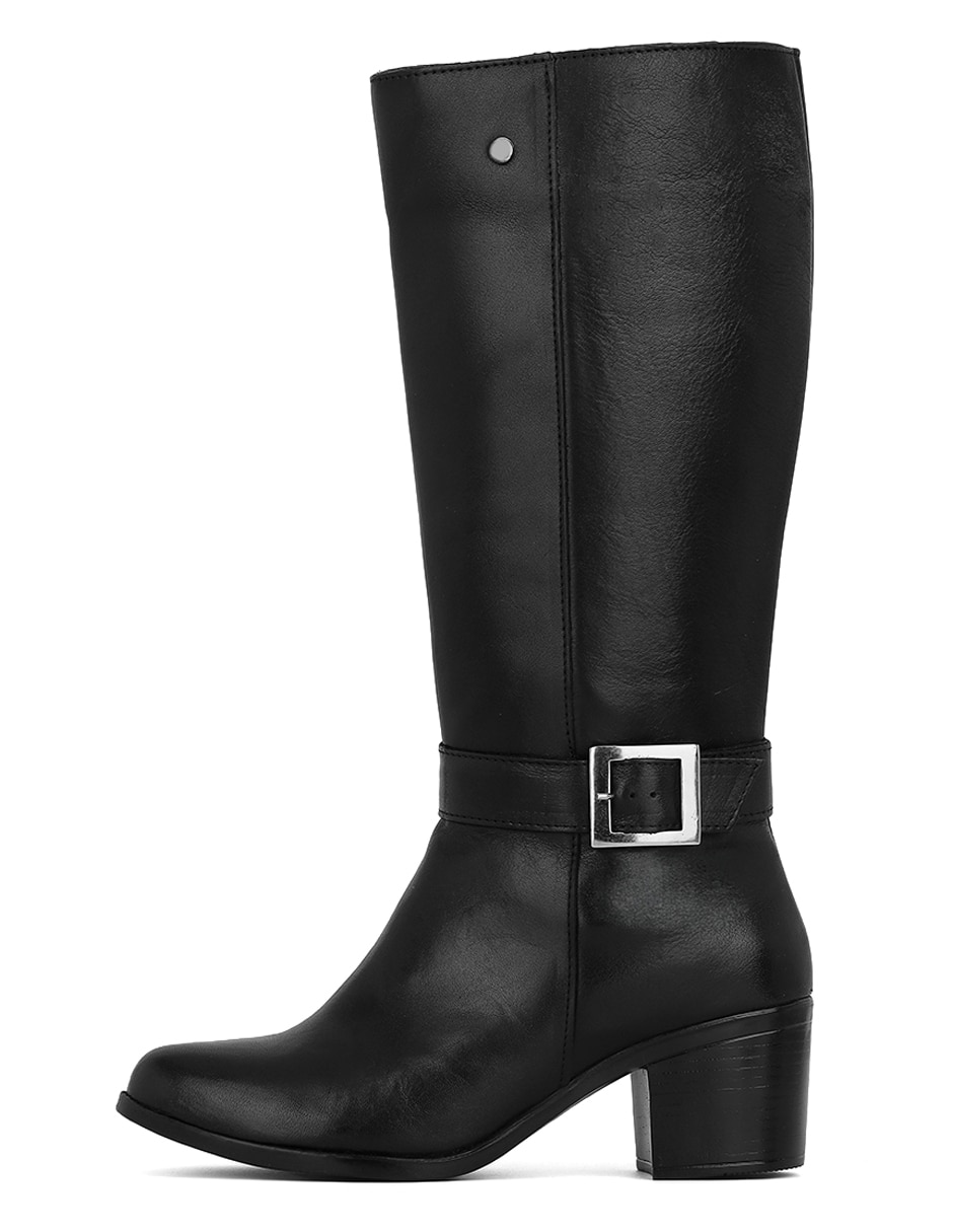 Bota abajo de la rodilla Rbcollection de piel para mujer