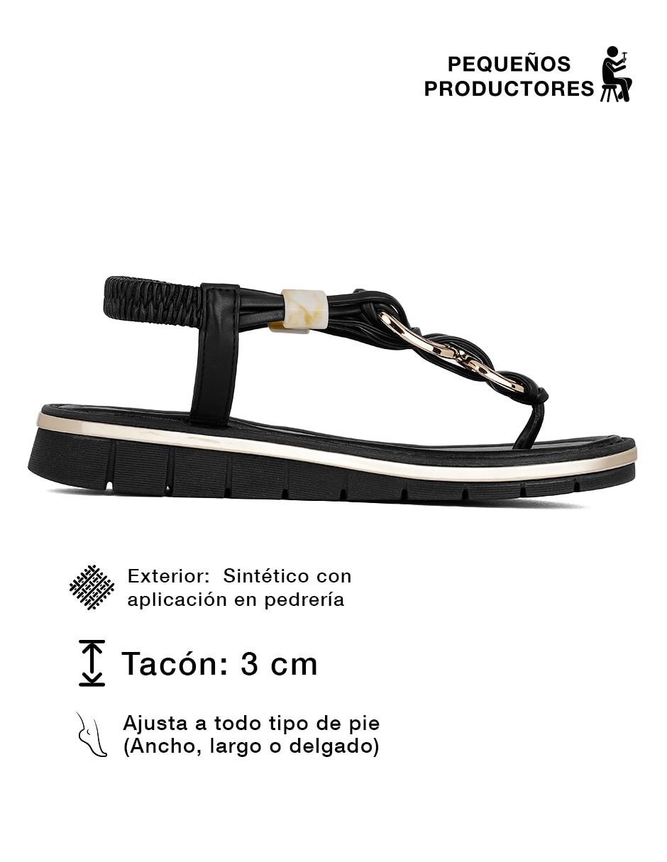 Sandalia Rbcollection para mujer
