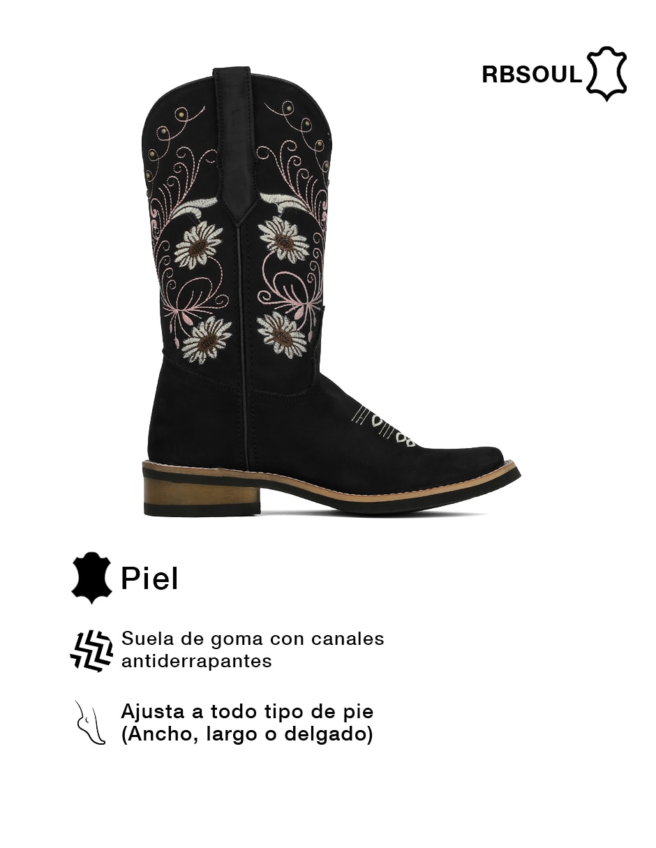 Bota abajo de la rodilla Rbcollection Rbsoul de piel para mujer