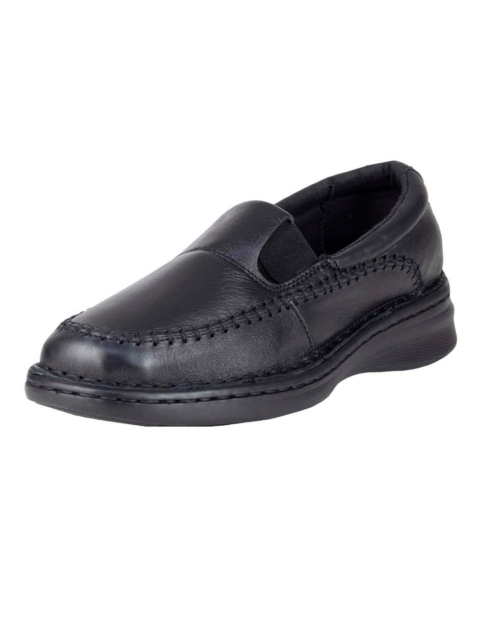 Mocasín lobo solo de piel para mujer