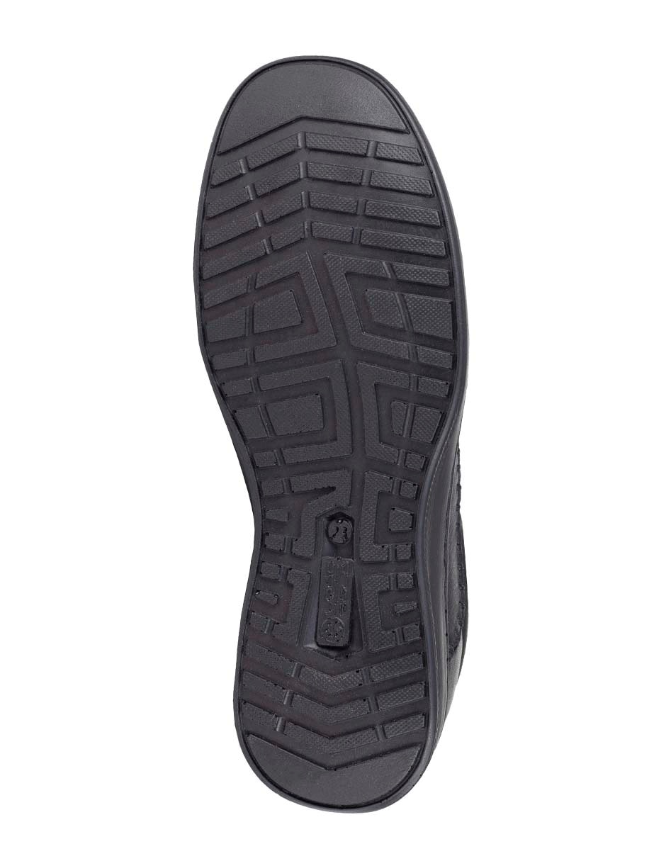 Mocasín lobo solo de piel para mujer
