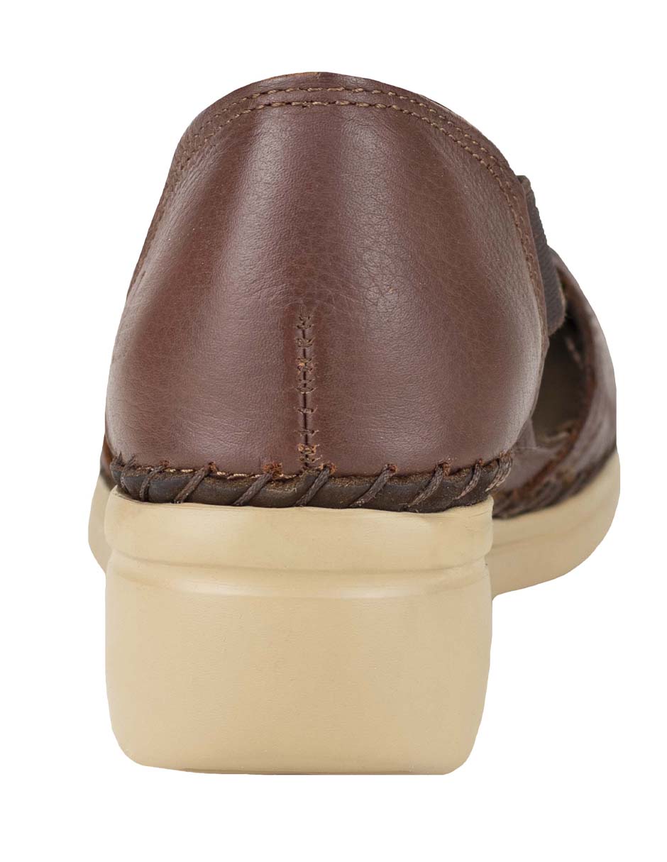 Mocasín lobo solo de piel para mujer