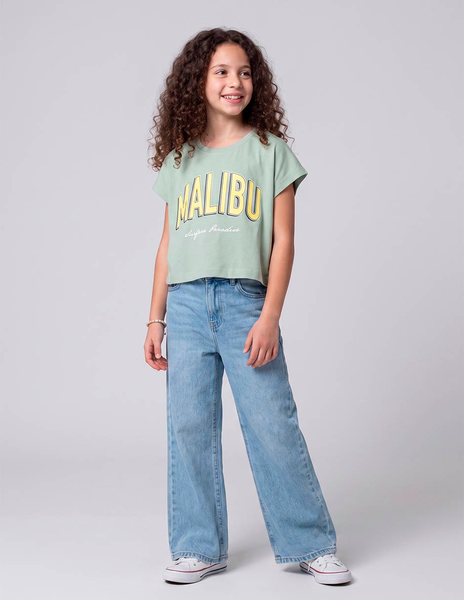 Playera manga corta para niña Playera manga corta para niña