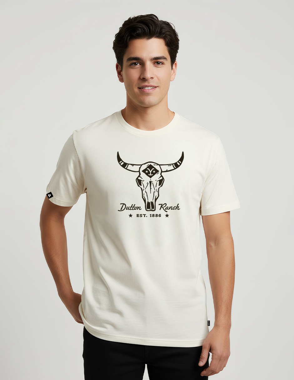 Playera cuello redondo para hombre