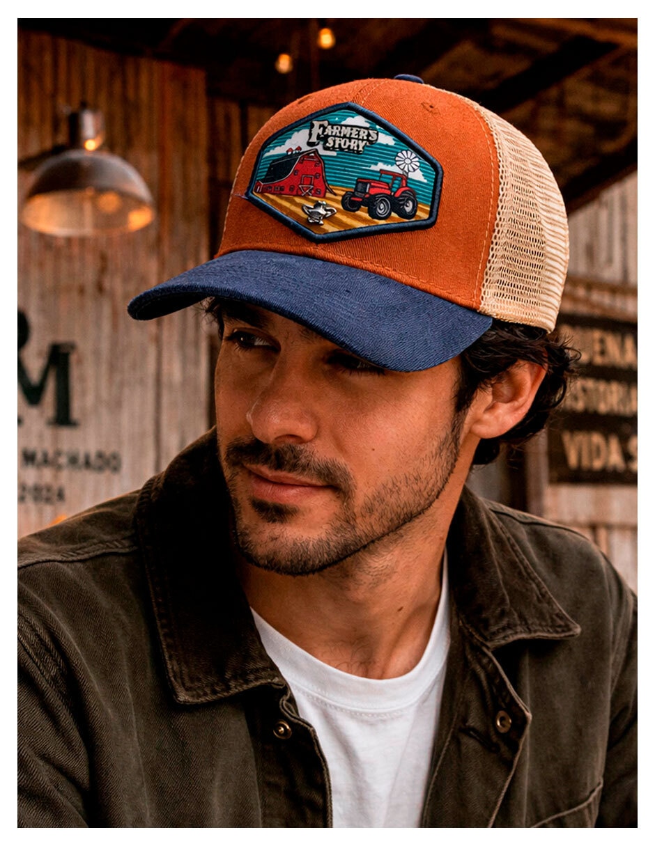 Gorra visera curva snapback knite para hombre