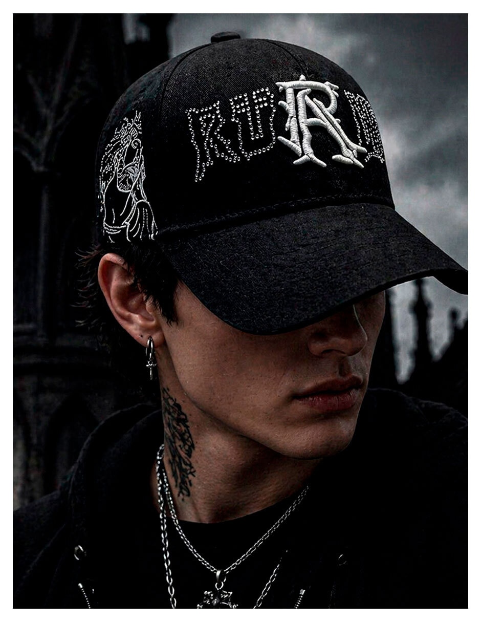 Gorra visera curva snapback knite para hombre