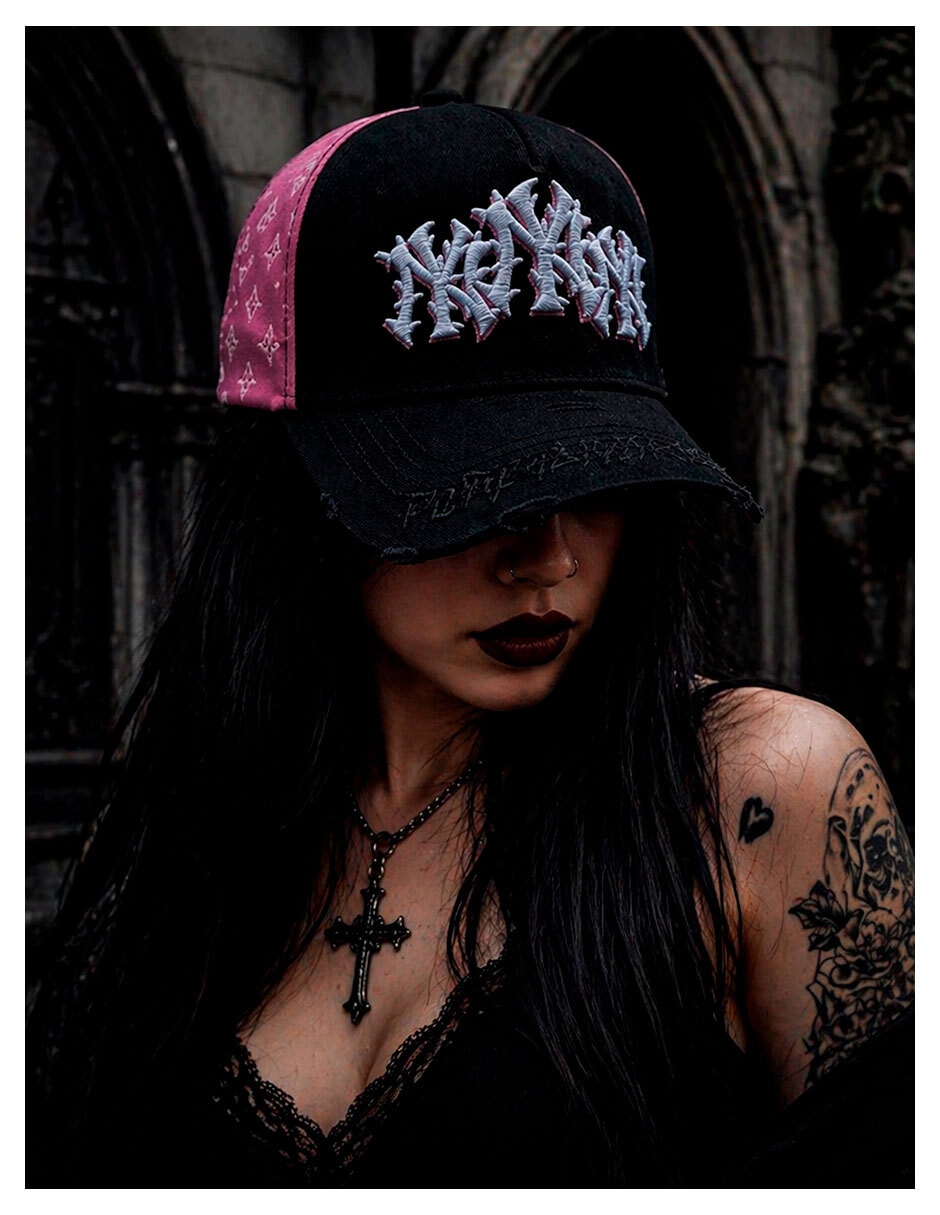 Gorra visera curva snapback knite para hombre