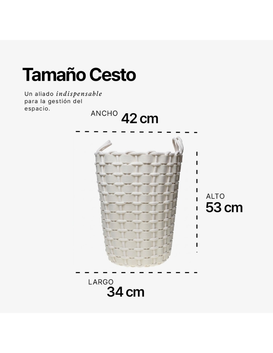 Cesto multiusos de algodón 6