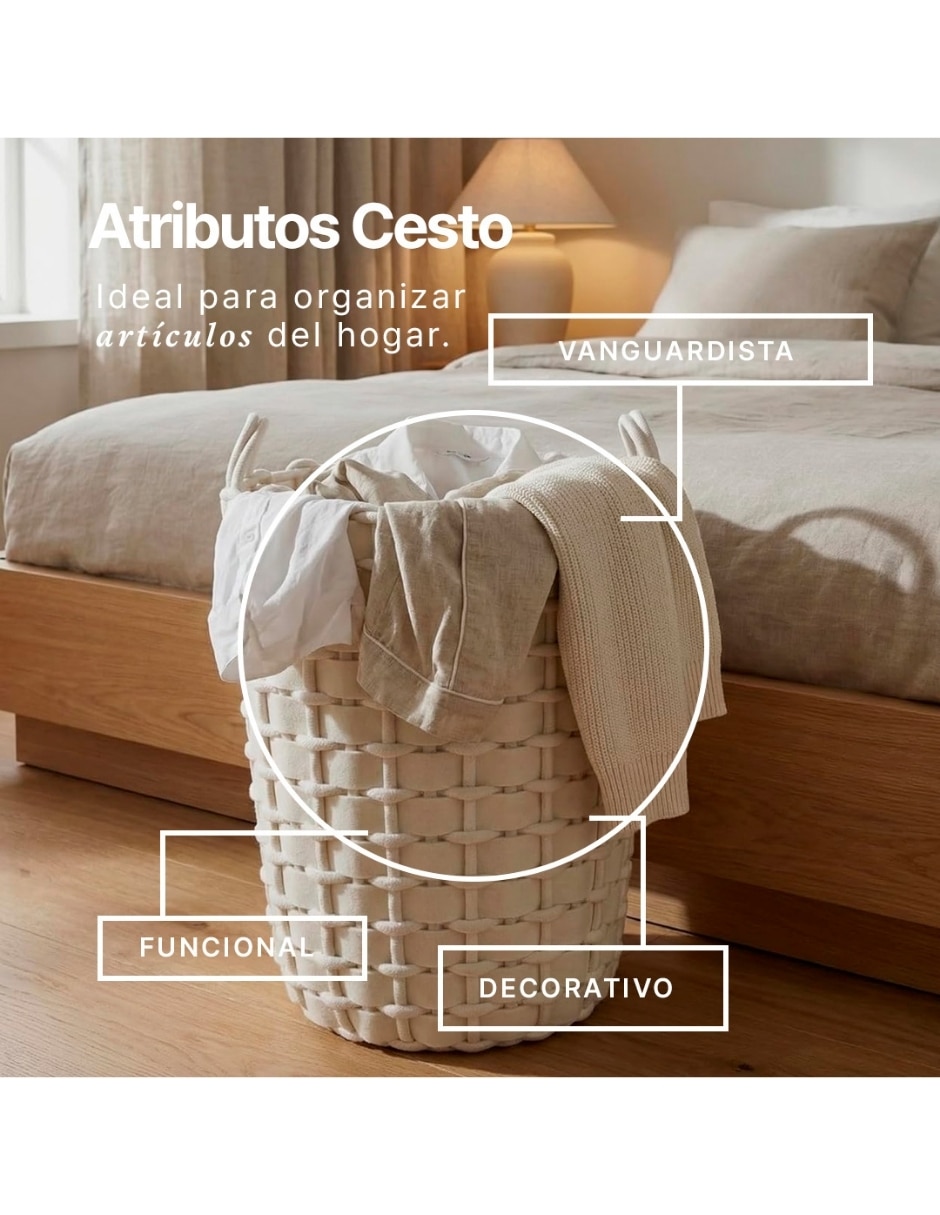 Cesto multiusos de algodón 3