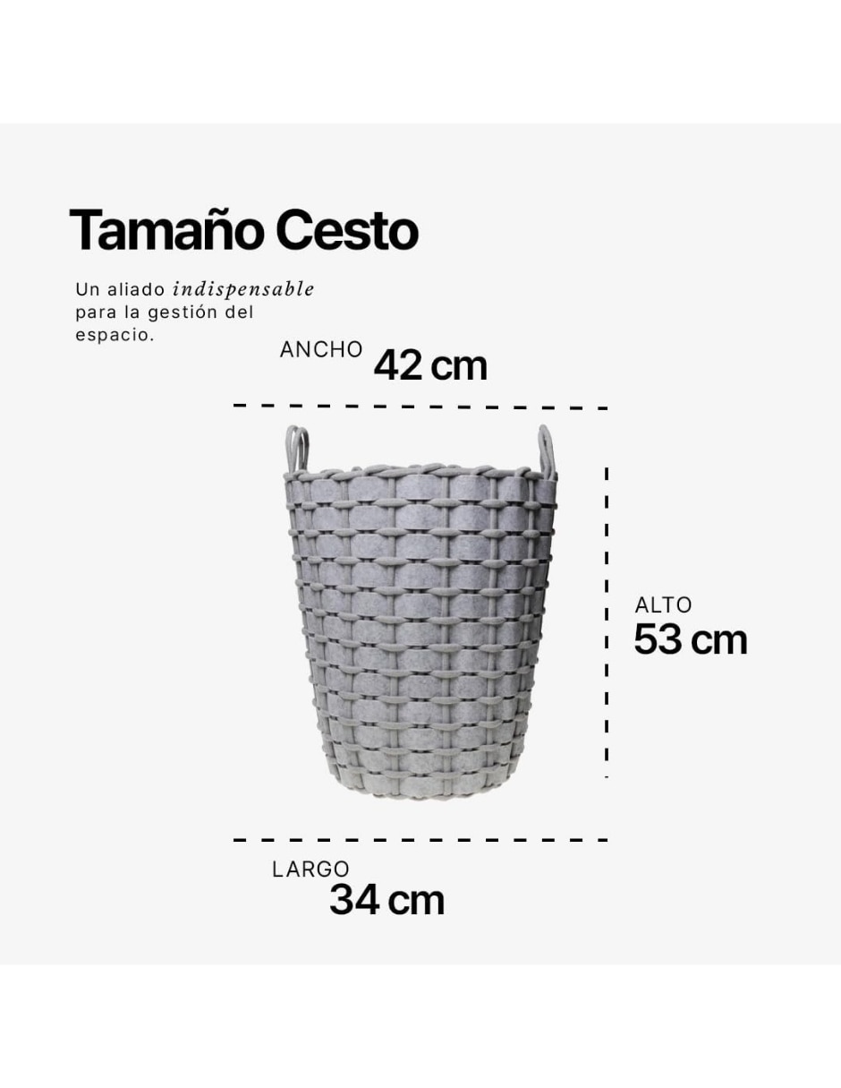 Cesto multiusos Onyxo de algodón