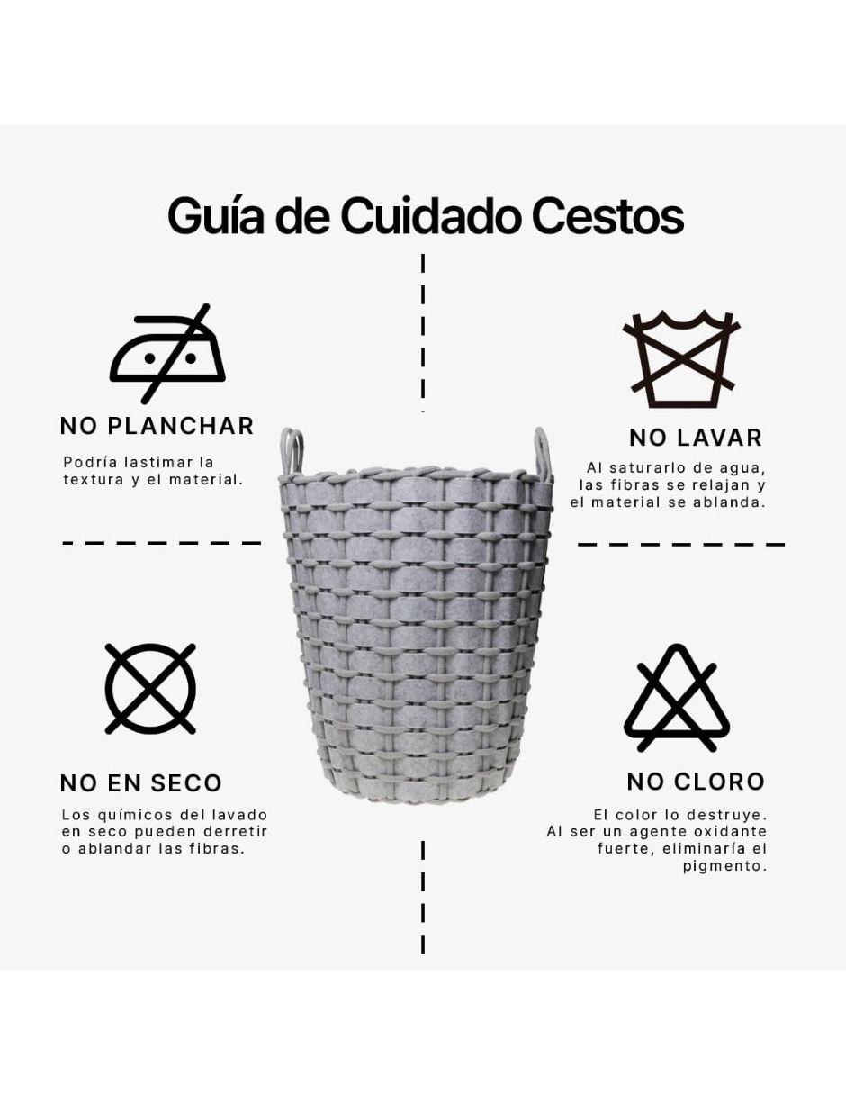 Cesto multiusos Onyxo de algodón