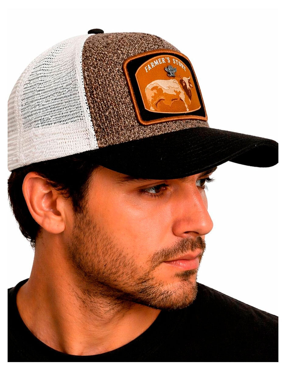Gorra visera curva snapback knite para hombre