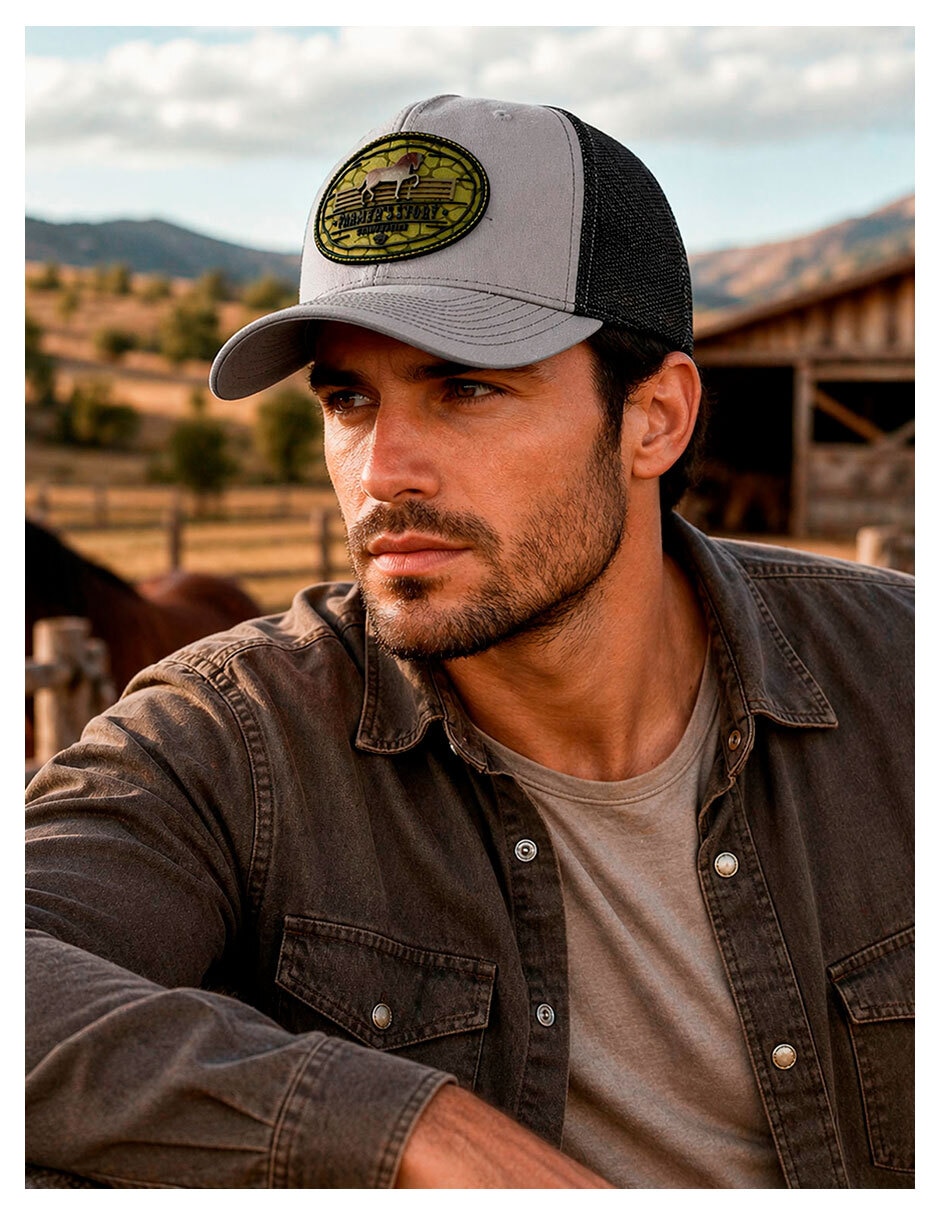 Gorra visera curva snapback knite para hombre