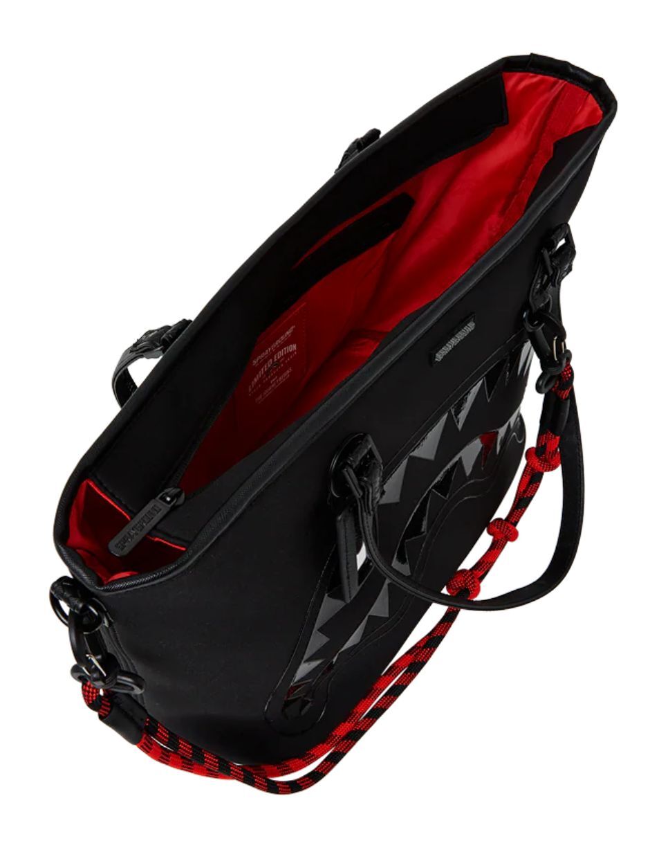 Bolsa tote shark central de piel sintética unisex 6
