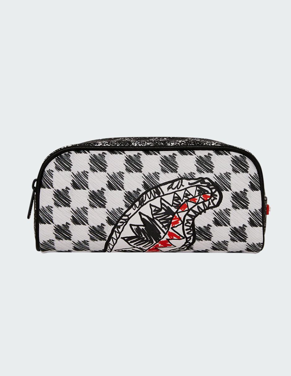 Cosmetiquera multiusos scribble dribble checkde pvc individual piezas unisex Cosmetiquera multiusos scribble dribble checkde pvc individual piezas unisex