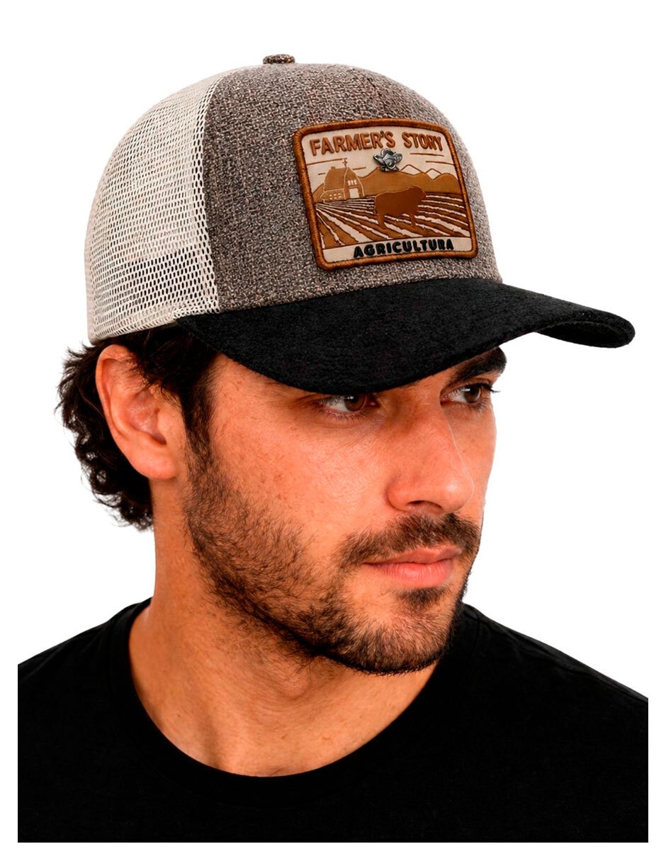 Gorra visera curva snapback knite para hombre