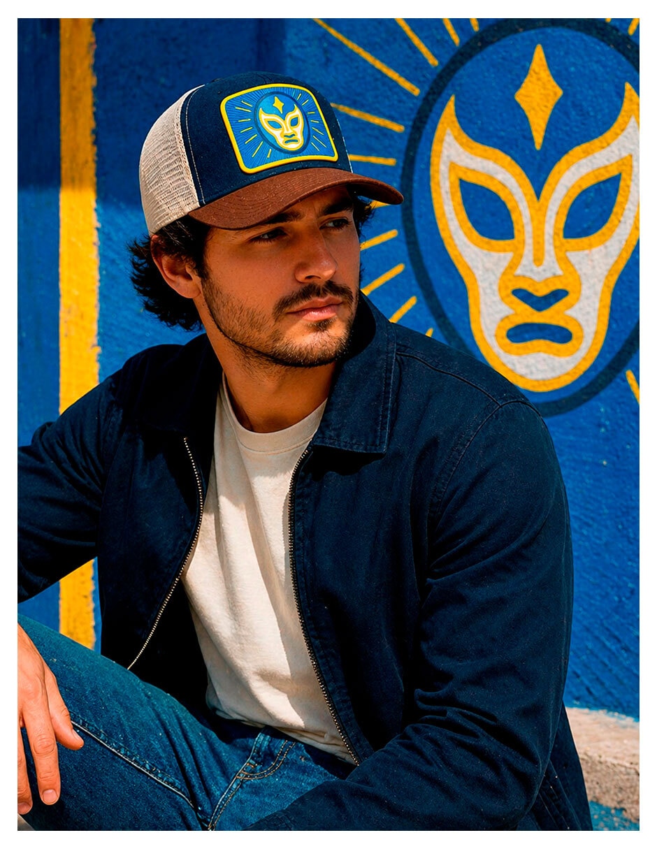 Gorra visera curva snapback knite para hombre