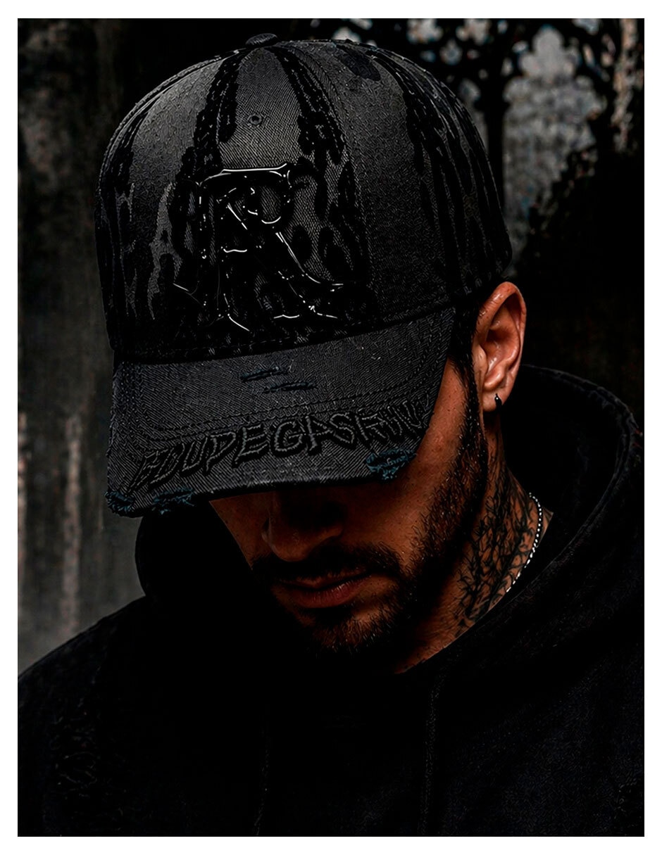 Gorra visera curva snapback knite para hombre