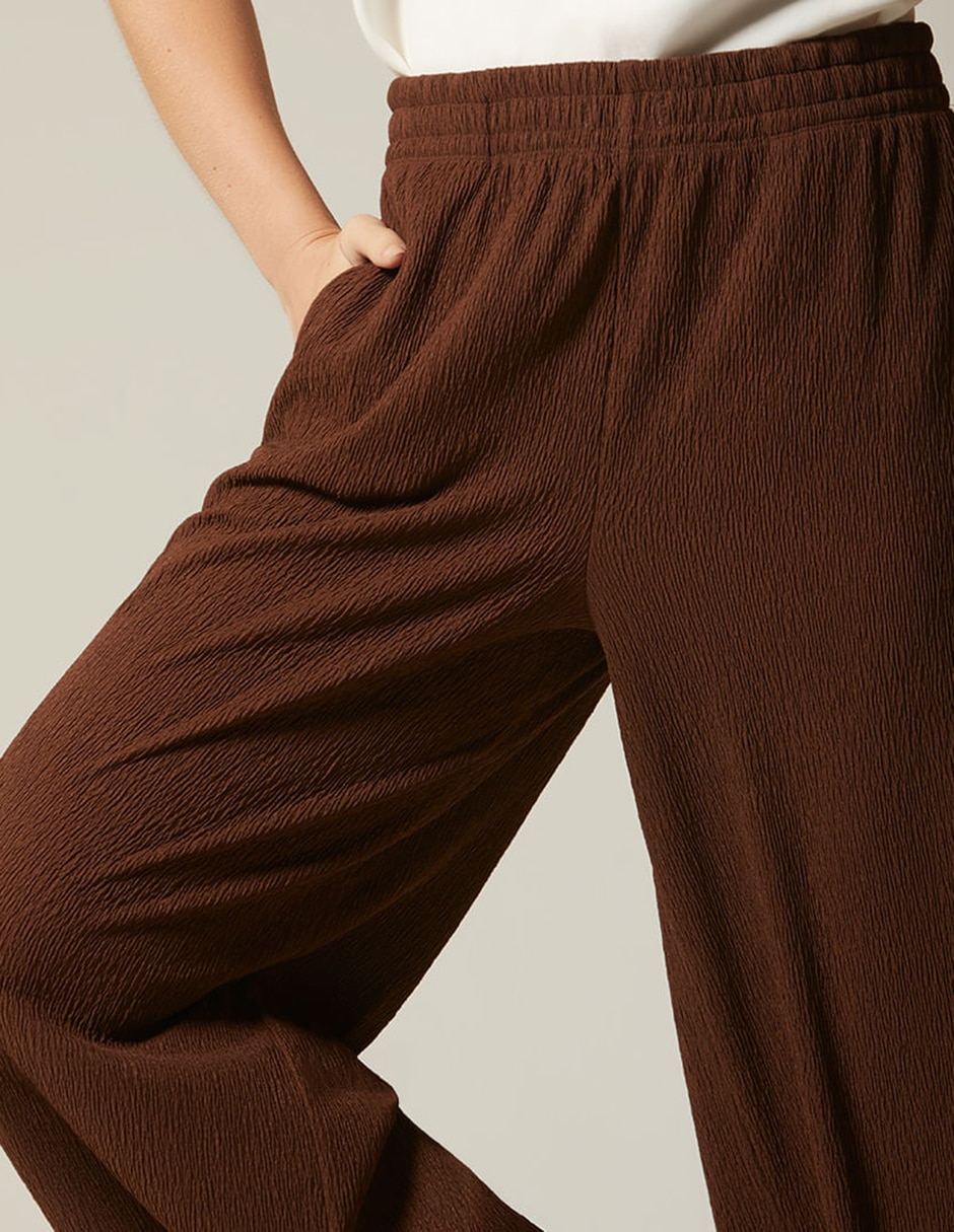 Pantalón easy pant studio f palazzo para mujer