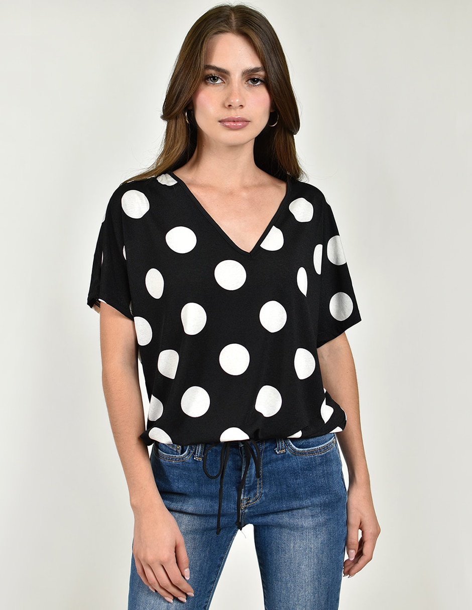 Blusa manga corta para mujer