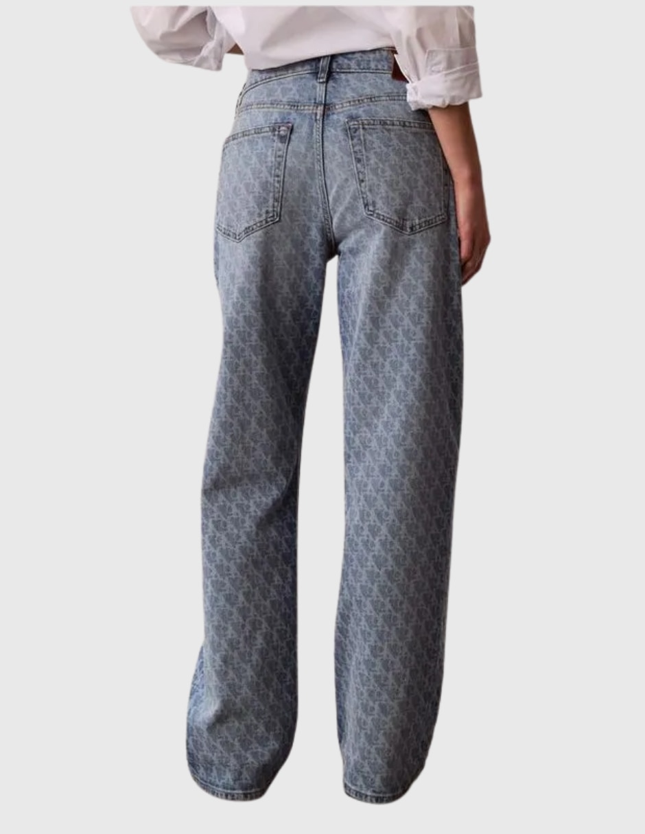 Jeans regular wide leg 47f470g corte cintura para mujer 2