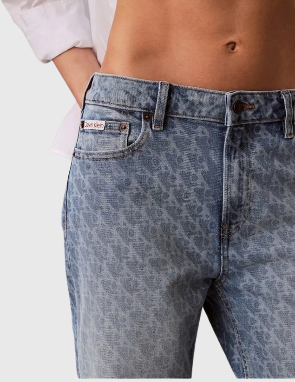 Jeans regular wide leg 47f470g corte cintura para mujer 5