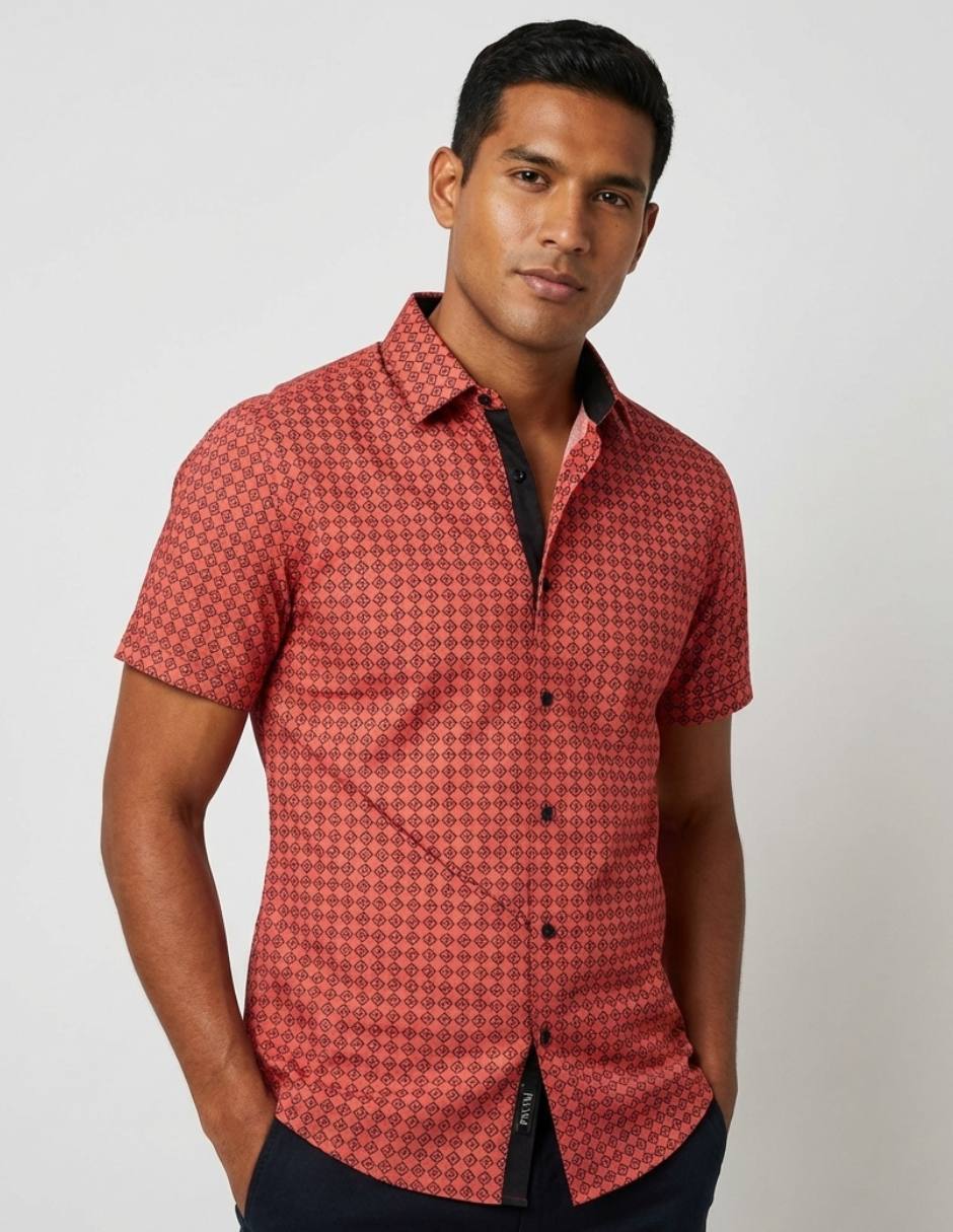 Camisa/Sobrecamisa Casual de (si aplica) Algodón y poliéster manga Corta para hombre Camisa/Sobrecamisa Casual de (si aplica) Algodón y poliéster manga Corta para hombre