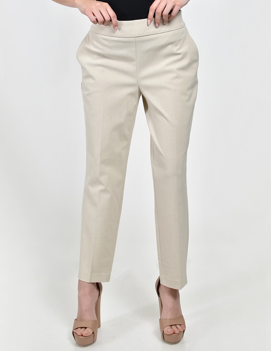 Pantalón regular recto para mujer