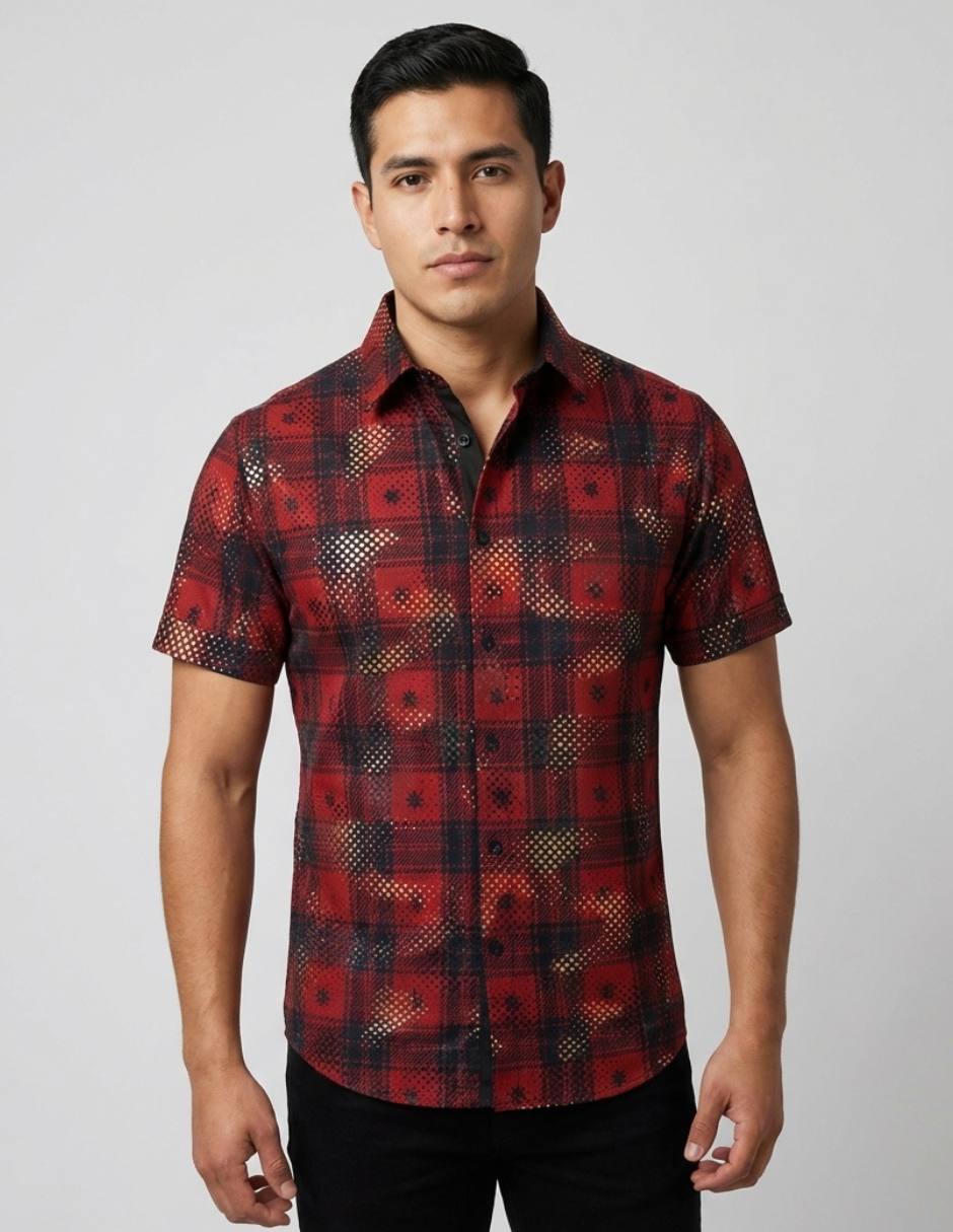 Camisa casual manga corta para hombre Camisa casual manga corta para hombre