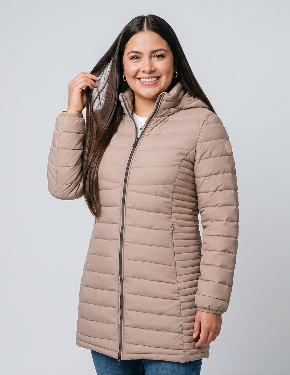 Chamarra casual greenlander y poliamida para mujer