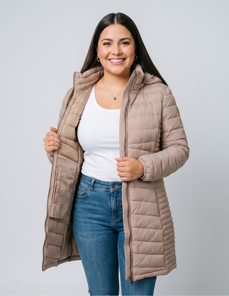 Chamarra casual greenlander y poliamida para mujer